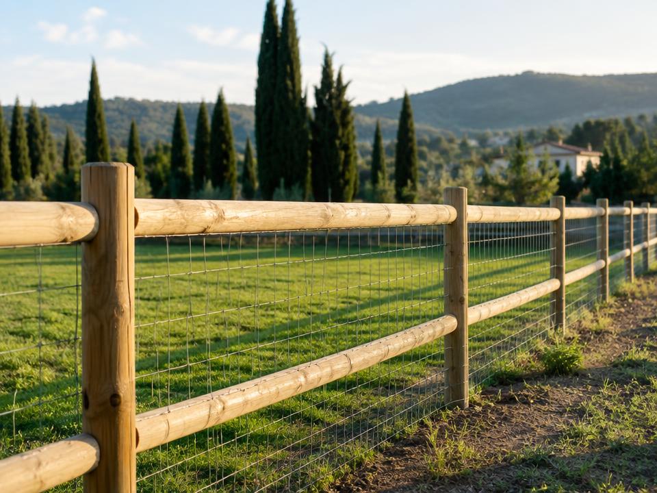 Exemplo de vedações agrícolas